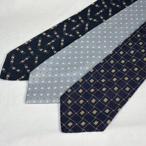 collection of 3 gorgeous made in Italy Canali silk ties